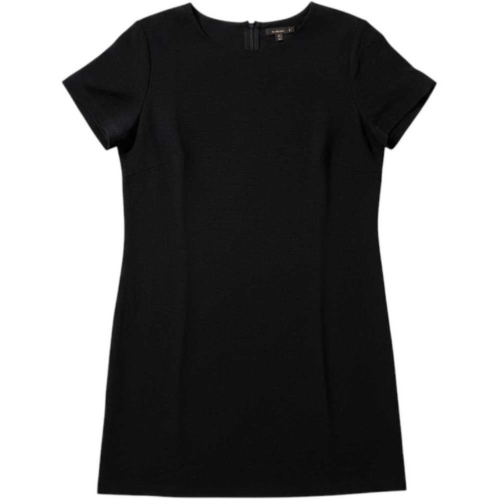 Lulus Black Shift Mini‎ Dress with Gold Back Zipper